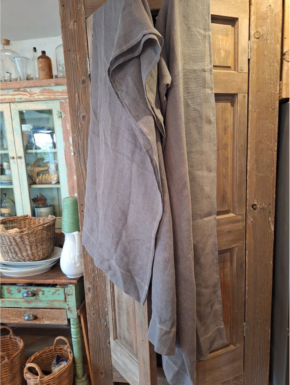 Restoration Hardware Belg. Linen  Curtain Panels, 2 Drape, 108